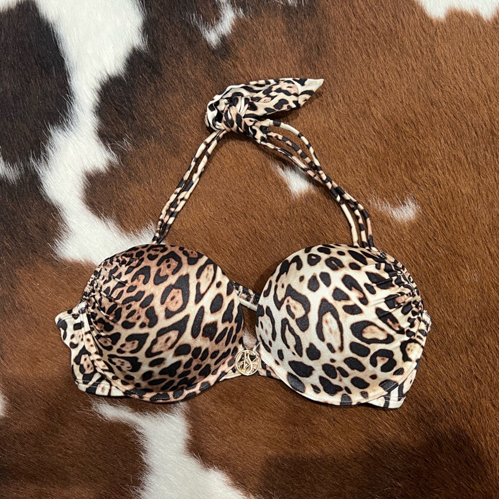Victorias Secret Leopard Bombshell Bikini Top